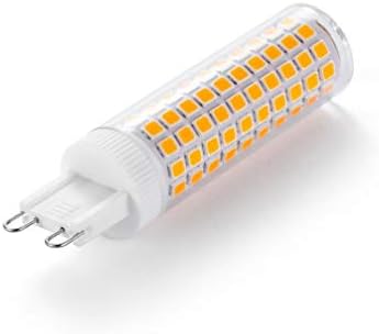 G9 Bulbos LED 12W Sem Flicker T4 G9 Bin-Pin Base 12watt Luzes de milho LED brancos de 3000k brancos para iluminação doméstica, AC100-265V, 124 LED 2835 SMD, 3 pacote
