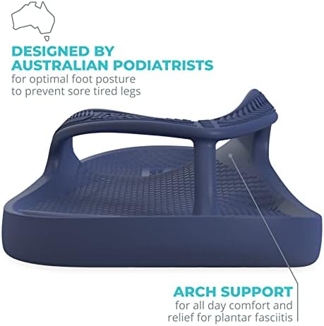 Lightfeet Arch Suporte Flip Flops - Podiatristas australianos Projetados Flipflops para mulheres e homens impedem as pernas