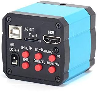 Hayear 14MP HDMI 1080P HD USB Digital Industry Microscope Câmera TF Video Video Recorder 0,5x C Montagem lente ocular 30 mm/30,5mm adaptador