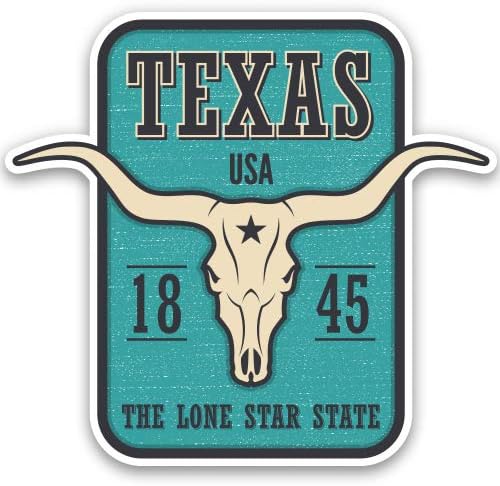 GT Graphics Express Texas Lone Star State 1845 - adesivo de vinil decalque à prova d'água