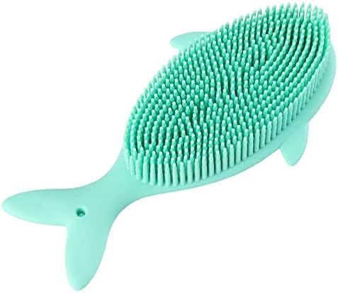 Pincel de shampoo de silicone prismpartts - lavador de chuveiro, pincel de chuveiro fácil limpo ergonômico para verde em casa