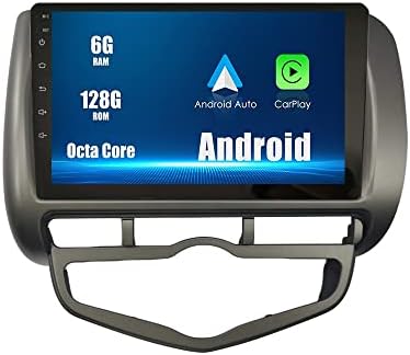 Android 10 Autoradio Navigação de carro Multimídia GPS Radio de toque GPS 2.5D Tela de toque Forhonda Jazz/Cidade 2006-2021