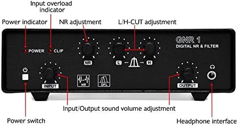 Filtro de ruído de áudio digital XIEGO GNR1, redução de ruído, 22dB, controle do botão