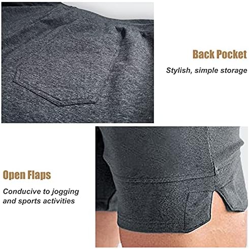BUXKR Mens treina shorts de 5 polegadas de ginástica rápida para homens atléticos de corrida com bolsos com zíper