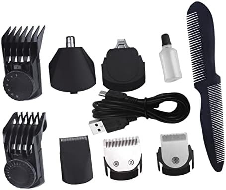 Fomiyes 1 conjunto 7 barbeadores elétricos Cabelo elétrico cortador de cabelo cortador de cabelo barbeadores para homens Cabelo