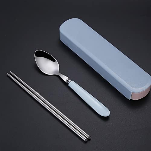 Colher garfo de pauzinho talhery kit portátil kit de almoço de almoço 401 acessórios de cozinha em aço inoxidável com conjunto