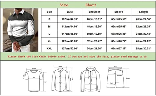 Camisa pólo de manga longa clássica masculina zípe de camisetas casuais slim fit shirts bloqueio colorido gráfico tops tops tees