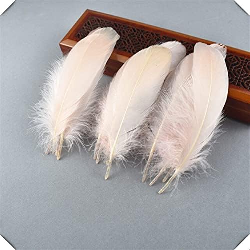 Zamihalaa 20/100pcs penas de penas brancas de ganso fofo plumas diy penas para jóias que fazem decoração de hat panorts acessórios