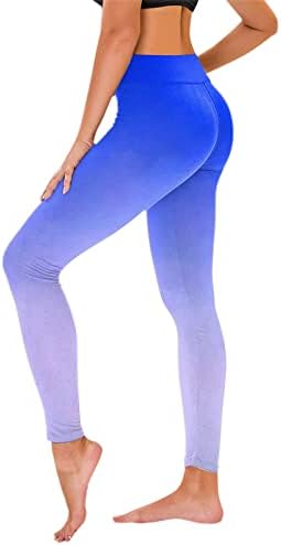 Leggings de treino de ioga de gradiente de tie-dye para mulheres perneiras de cintura alta
