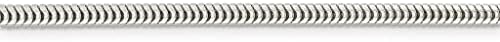 Sterling Silver 2mm, 2,5 mm, 3 mm, 4 mm, 5mm de colar de corrente de cobra de cobra redonda de 5 mm- colar de corrente flexível,