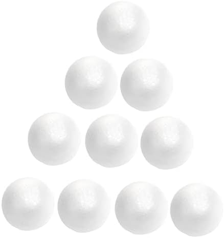 Homoyoyo 10pcs Science Snowballs Manual de artesanato e círculo de festas brancas artes penduradas e árvores de Natal