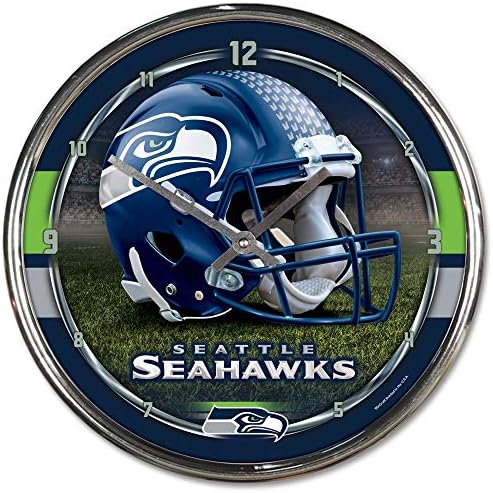 WinCraft NFL Chrome Clock, 12 x 12