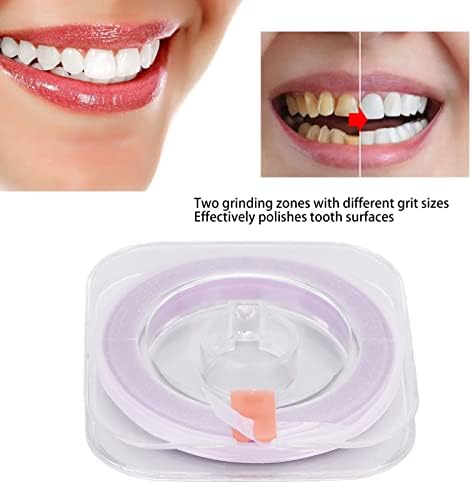 1 tira de polimento de dentes de caixa, 50um de dentes dentários tira abrasiva, tira de moagem de polimento de dente, superfície de dente encaixando de perto o polidor de dente para dentes de acabamento dental