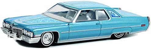 Greenlight 63030 -E California Lowriders Series 2 - 1972 Caddy Coupe DeVille - Custom Blue Light - Branco 1:64 Diecast escala