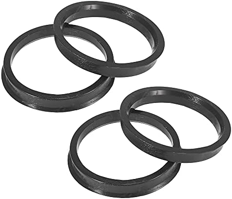 X Autohaux 4pcs Plástico 63,4 mm a 72,6mm Cubs de carro Central Rings Where Bore Center Spacer