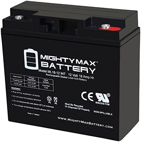 12V 18AH INT Bateria de substituição compatível com DCM0018 Interestadual
