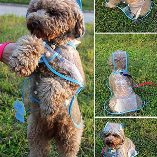 Capa de chuva de cachorro impermeável chongg com capuz transparente para cachorros de cachorro casaco de casaco de chuva roupas roupas para cães suprimentos para animais de estimação