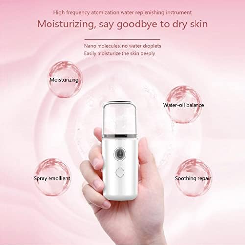 Mini Pulverizador de face portátil Mllkcao, Nano Spray Mist Facial Steamer umidificador Máquina de água hidratante