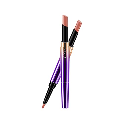 16 Cores Double-dend-end de batom lápis Lip Lip Liner During During Matte Lip Beauty Makeup Fácil de colorir, Lápis de