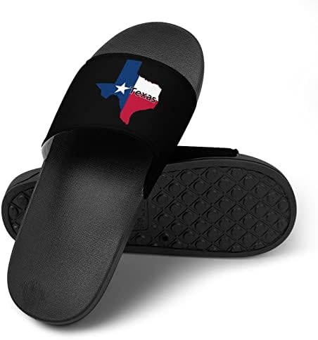 Sandálias de bandeira do Texas não deslizam chinelos de dedo do pé para massagem banho de chuveiro