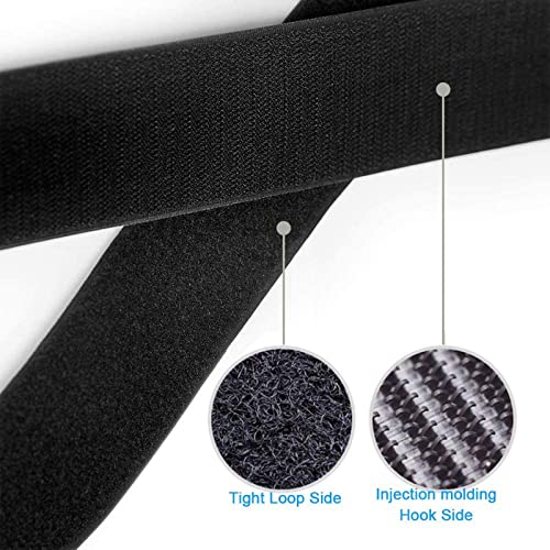 Costure em gancho e fita adesiva de 3/4 de polegada, fixação de fixador de tecido de nylon não adesivo para costura