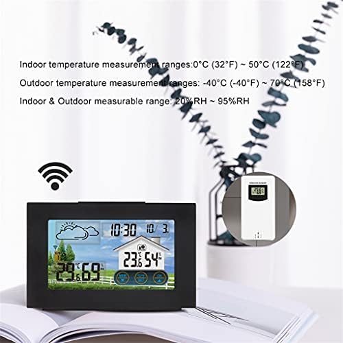 Estação meteorológica de Houkai Tela Touch Screen Digital Clock Temperature Metter com Wireless