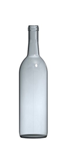 North Mountain Supply - NMS W5 Flint 750ml Glass de vidro Bordeaux garrafa de vinho Finicho de cortiça de fundo liso - Caso de 12 - Nutriente de levedura de grau de grau de grau de grau - nutriente - Jar de 3,5 onças