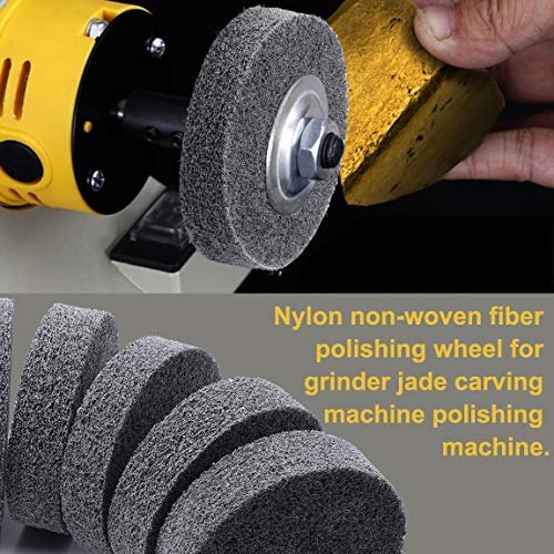 Rodas de degustação CBRIGHT, roda de fibra de nylon 5pcs 3 polegadas Bodter Backing Pad para moer de polimento de máquinas