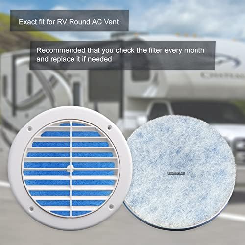 Filtro de ar condicionado de RV - 5,25 Substituição do filtro de ar de ar de ar redondo