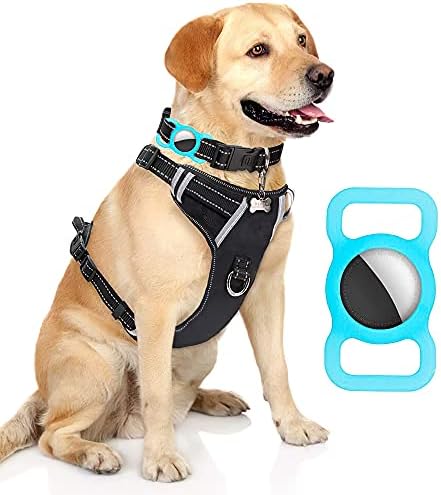 Capa de capa Airtags de colarinho de gola de cão de fangsheng, estojo de proteção para o suporte do arco de pet de riscos do Finder Airtags para Apple Airtag, 1pack