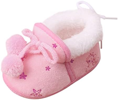 Botas de neve bebê 18-24 meses botas para chinelos de chinelos quentes de recém