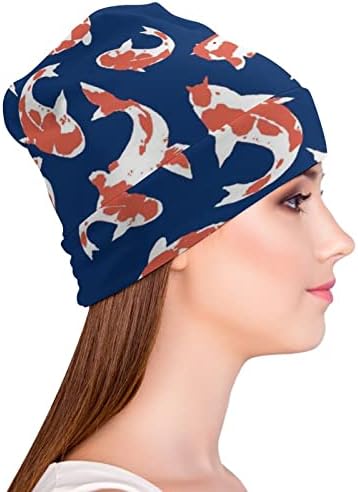 Baikutouan Goldfish Pattern Print Feanie Hats for Men Mulheres com Design Capul