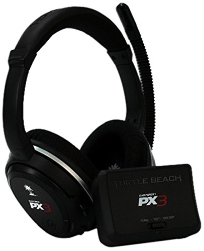 Turtle Beach - Força de ouvido PX3 - fone de ouvido de jogos sem fio programável - PS3, Xbox 360