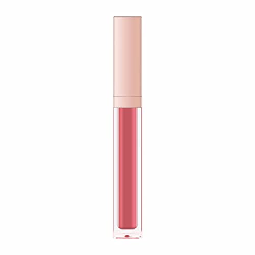 Rolo de beijo no Lip Gloss Bubblegum Colorfast Lipstick não se atende ao copo de batom líquido de maquiagem de cores duradouras não