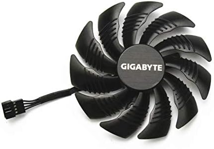 Nova fã de refrigeração da placa gráfica para gigabyte p106 gtx1060 1050ti 1070 rx570 580 4pin 82mm
