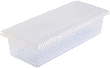 Enrole sacos de alimentos reutilizáveis ​​Caixa de armazenamento transparente Caixa de geladeira fria de peixe fresco de