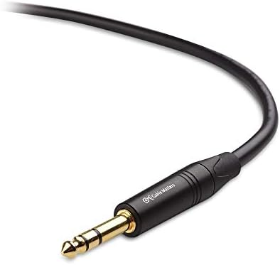 Cable Matters 2-Pack Premium XLR para XLR Cabo de microfone de 20 pés e 1 pacote de 6,35 mm TRS para XLR Cabo