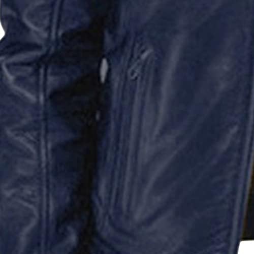 Jaqueta de couro falsa de couro de homens da jaqueta de motocicletas vintage de roupas de moto de suporte retro colar