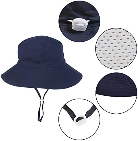 Baby Sun Hat Hat Costa Criança UPF 50+ Verão Proteção do Sol Brim Bucket Beach Hat de Praia