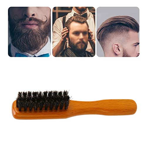 Pincel de barba, escova de barba, escova de madeira macia de madeira, escova de barba, escova de barba porcas de barba