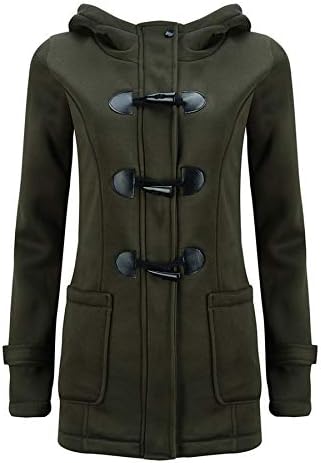 Andongnywell Women Fashion Fashion Outdoor Lã quente mistura de casaco clássico BOTOLET CALE