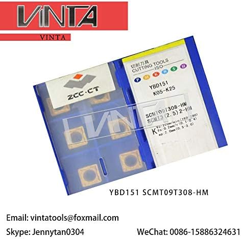 FINCOS 10pcs/lotes YBG202 YBC251 YBD102 YBC152 YBD151 SCMT09T308-HM CNC Inserções de encadeamento de carboidratos-: YBG202