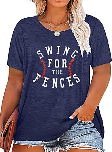 Camisa de mamãe de beisebol de tamanho grande, mulheres adoram o coração de beisebol gráfico de beisebol do dia do dia do