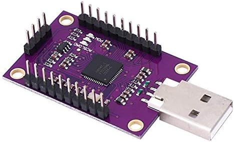 Módulo Fafeicy, módulo FT232H USB para JTAG UART / FIFO SPI / I2C, módulo multifuncional com cabeçalhos de 3 pinos, adaptadores