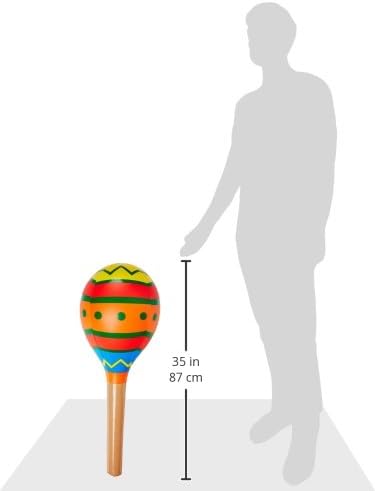 Beistle 30 Grande decoração de maraca inflável - acessórios de explosão para o tema mexicano Cinco de Mayo Fiesta Party Supplies