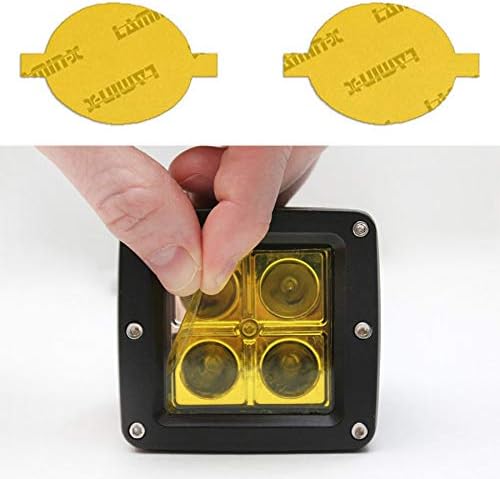 Tampas de luz de nevoeiro amarelo de ajuste personalizado lamin-x para subaru Impreza wrx