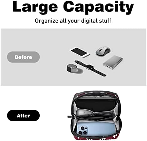 Organizador eletrônico, bolsa organizadora de cabos de viagem Acessórios eletrônicos Carregar caixa portátil de armazenamento