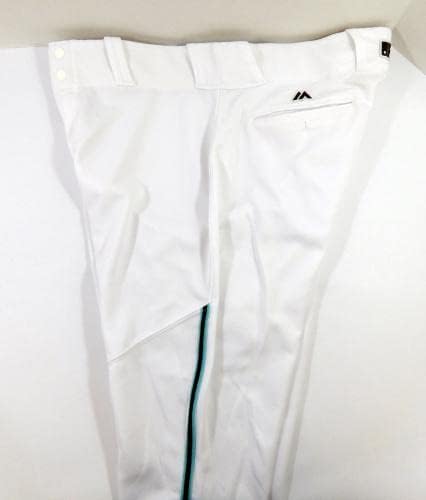 Arizona Diamondbacks Jake Barrett 33 Game usou calças brancas 40-44-36 33409-Jogo usado calças MLB usadas
