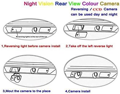 Reverter Backup Câmera/Câmera de Estacionamento/HD CCD RCA ntst Pal/Placa Lâmpada OEM de Lâmpada para Hyundai Sact Wit
