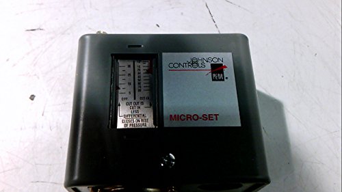 A Johnson controla o controle de micro-set P70AB-12C para refrigerantes não corrosivos, pressão única, lanchonete único, baixa e pressão de trabalho máxima de 80 psi, 36 Capilar, 1/4 de porca